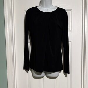 Talbots Classic Black Long Sleeve Top